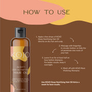 How to use the KOJO Deep Nourishing Hair Oil.