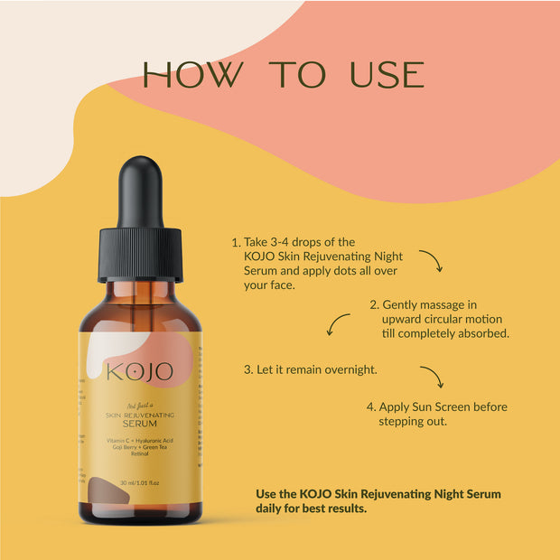 How to use the KOJO Skin Rejuvenating Serum.